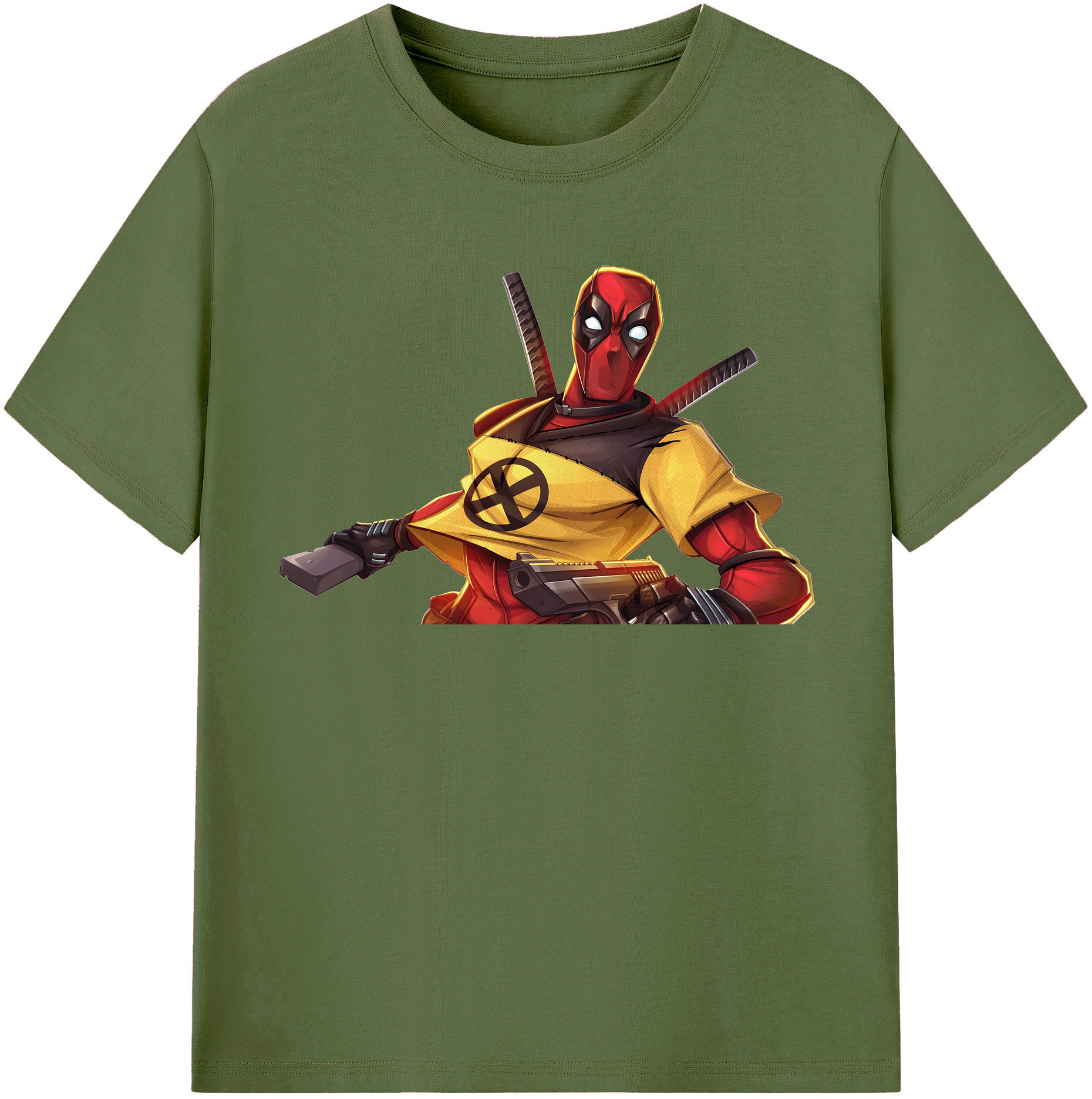 （画像用） Deadpool デッドプール 綿100％半袖Tシャツ（フロントプリント）